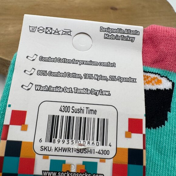 Socks n socks woman’s knee high graphic sushi fatty Cats Donuts bacon and eggs s - Picture 12 of 12